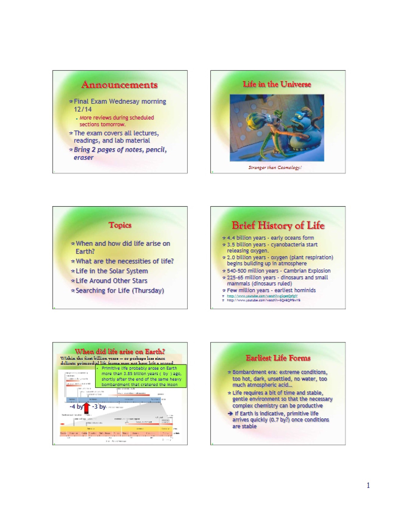 Session Notes