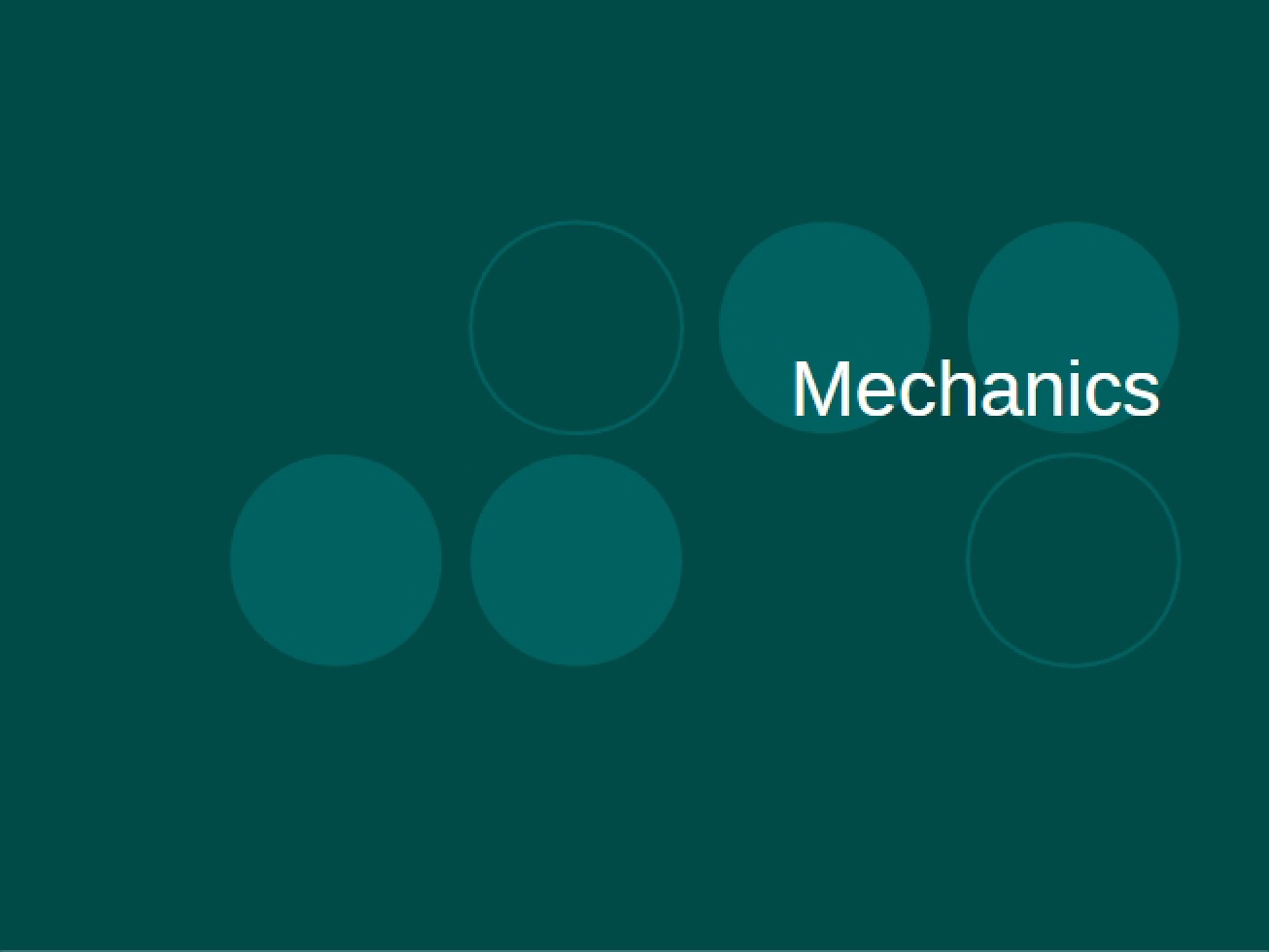 Statistical Mechanics