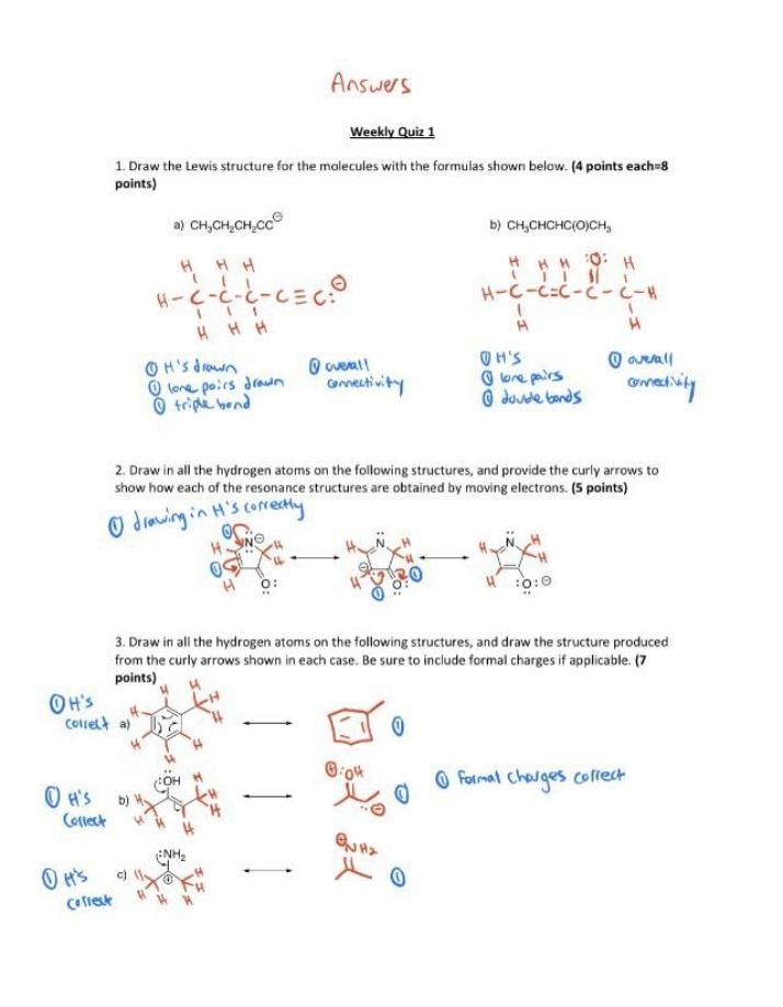 Weekly Quiz 1 - Answer Key