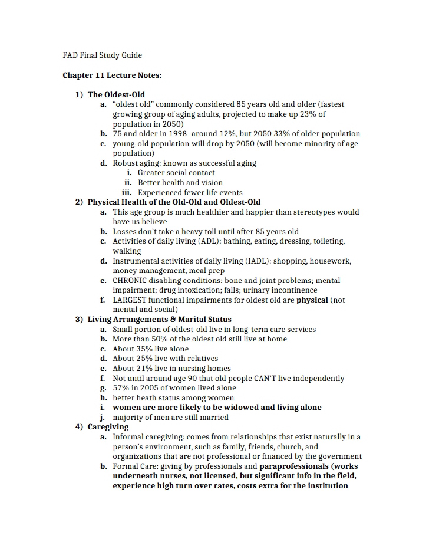 Notes Chapter 11 Lecture