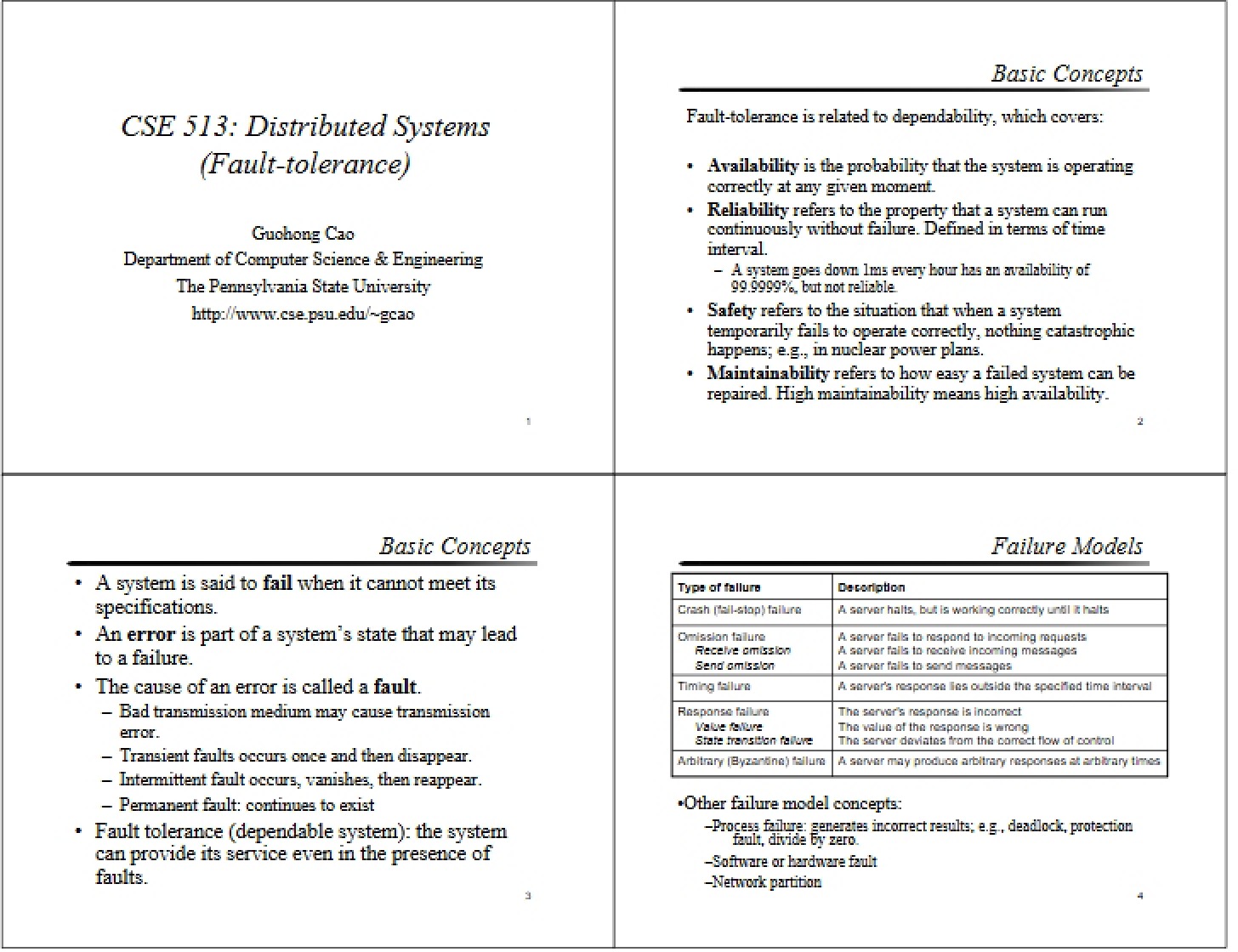 Overview of Distributed Systems