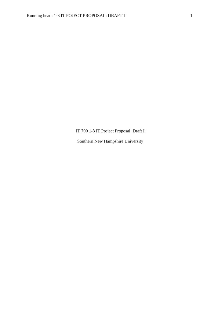 IT Project Proposal for Online Healthcare Efficiency