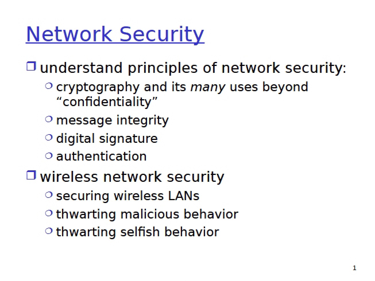 Network Security