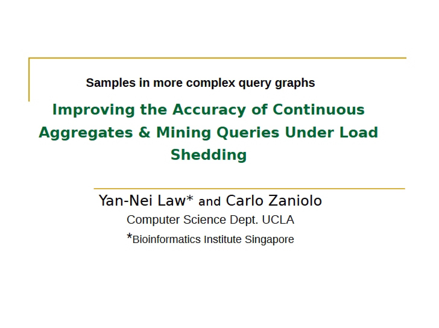 Mining Queries and Aggregates