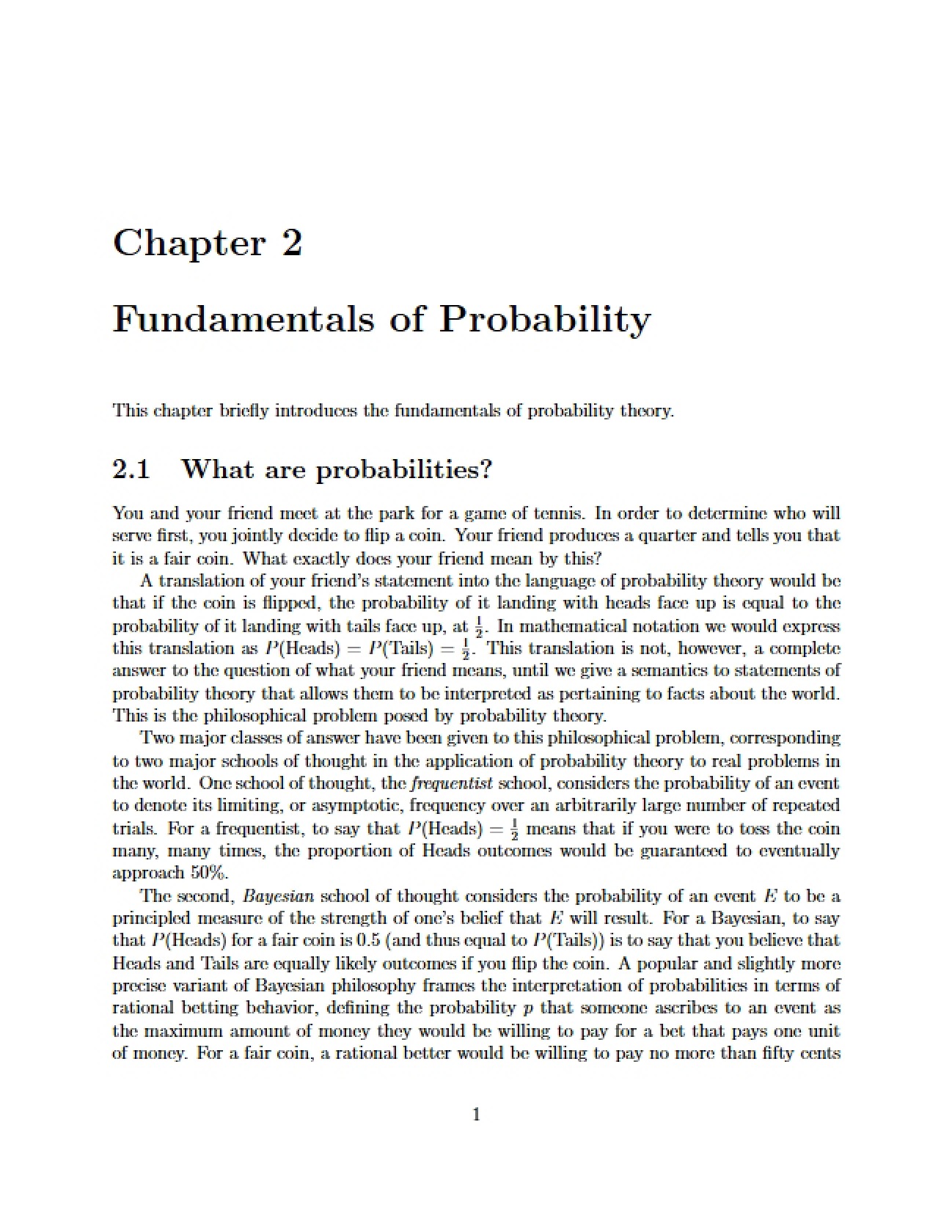 Probability Fundamentals for Linguists