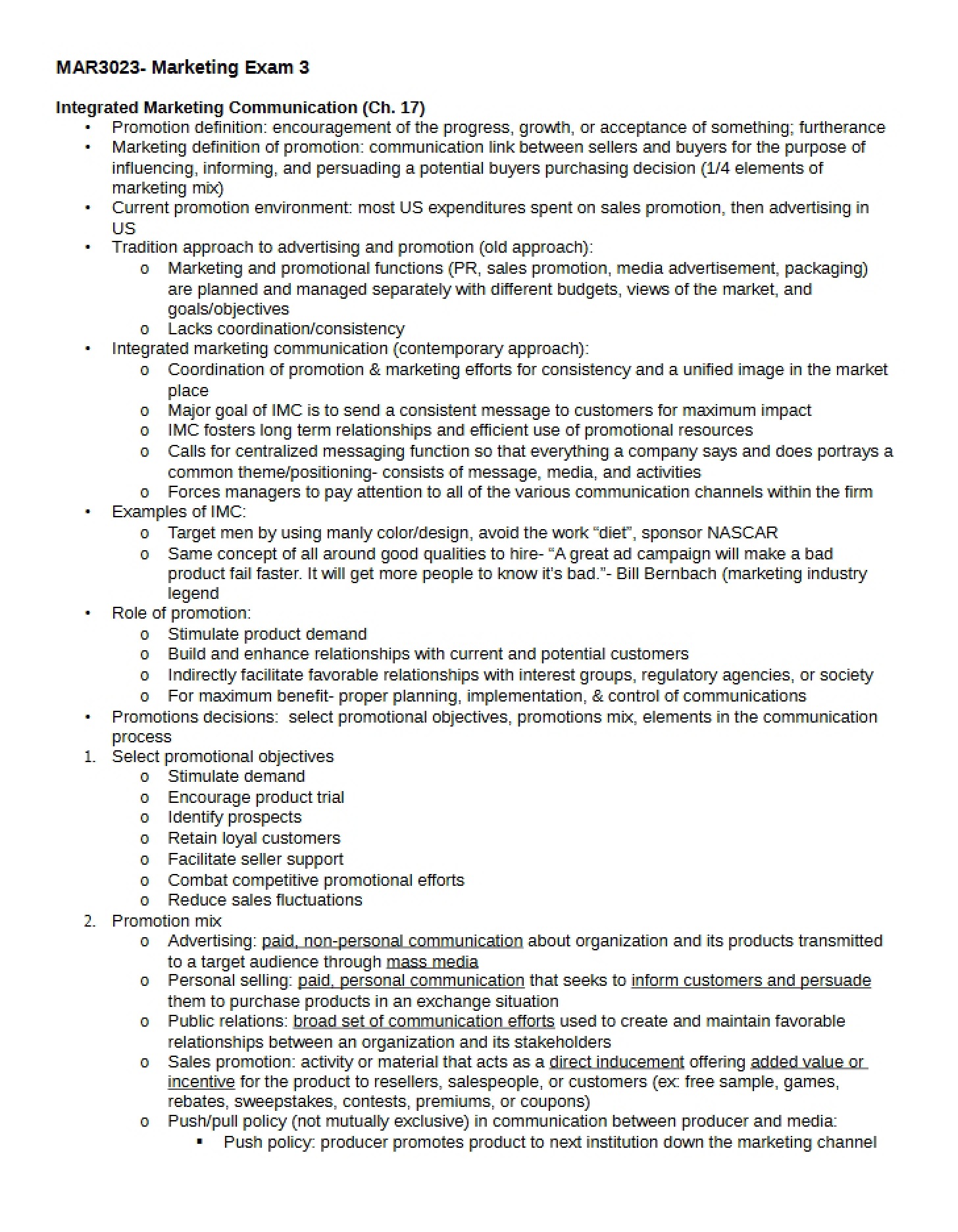 Marketing Assessment 3
