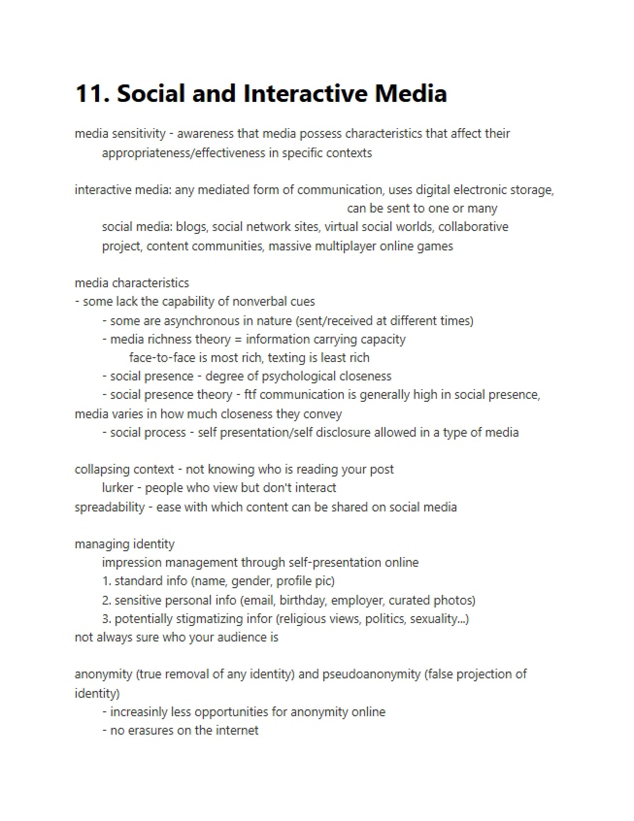 Interactive and Social Media (11)