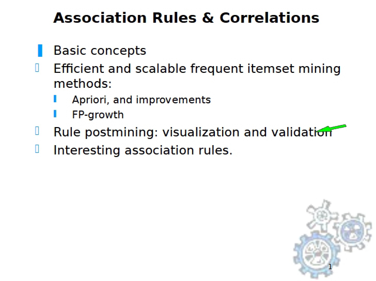 Correlations and Association Rules