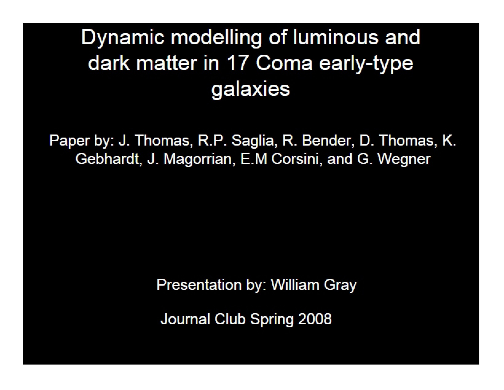 17 Coma Early-Type Galaxies Dynamic Modeling of Dark and Luminous Matter