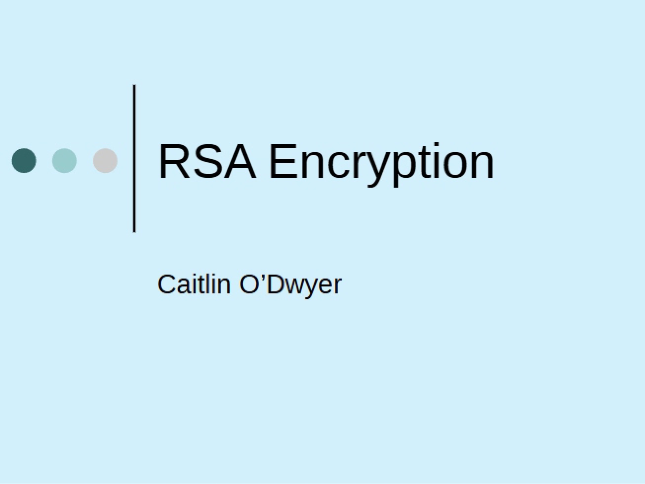 Encryption using RSA