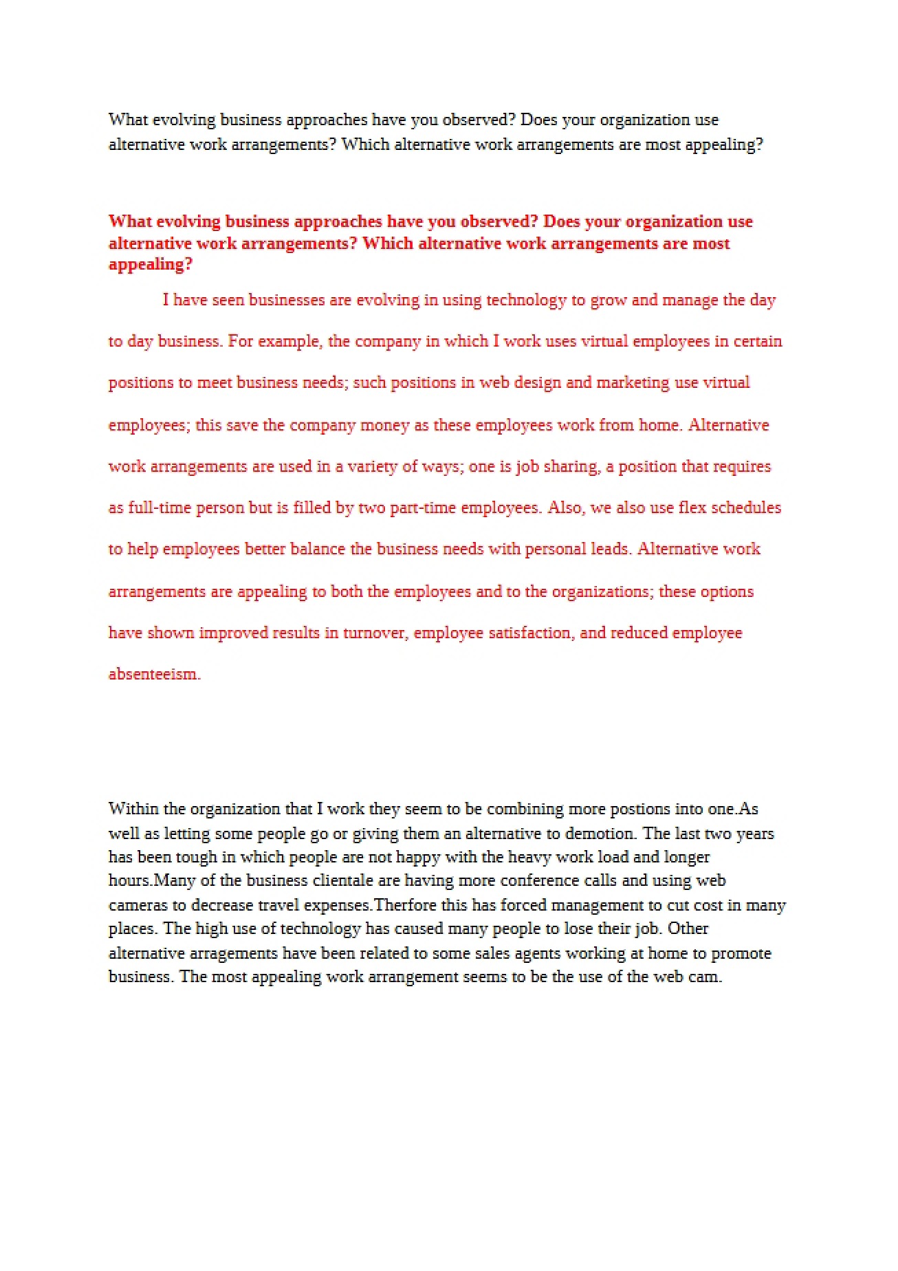 Global Essay