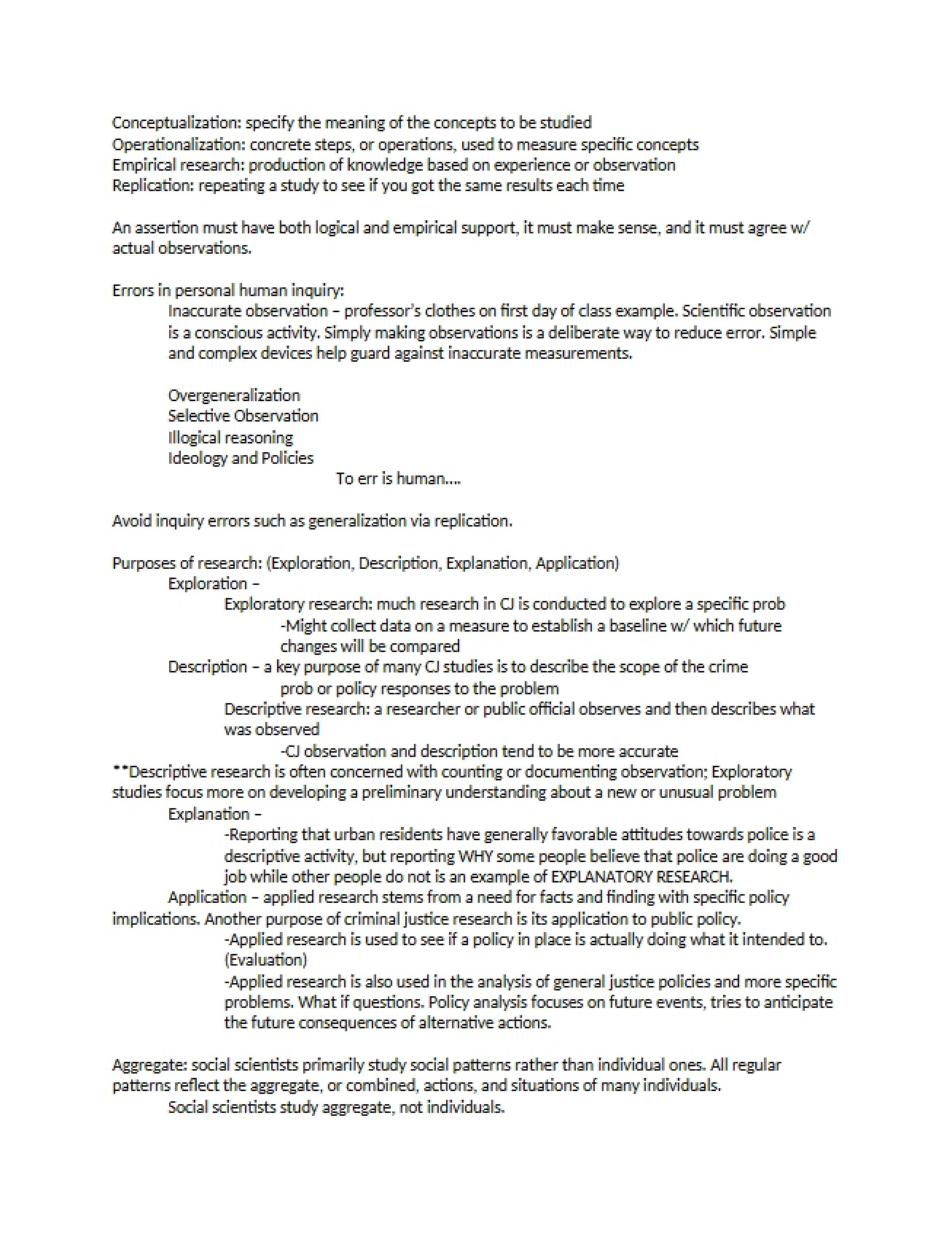 Lecture Notes for Research Methods