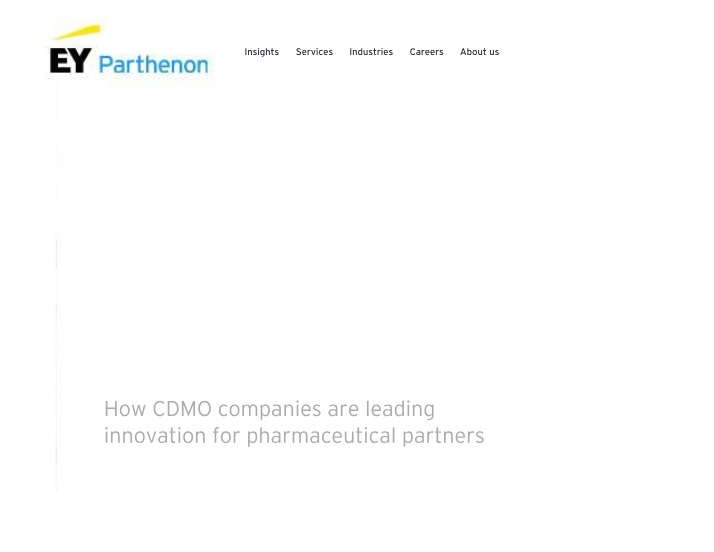 EY Parthenon - CDMO