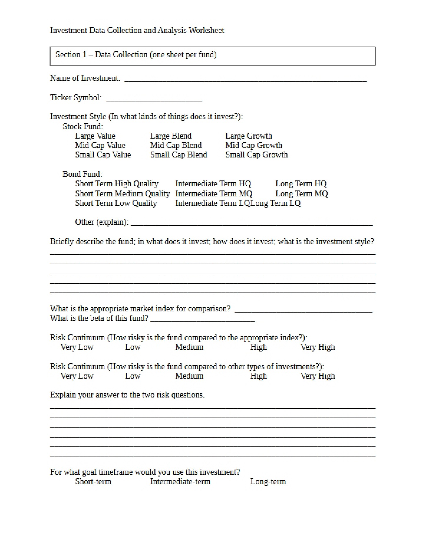 Practice Worksheet