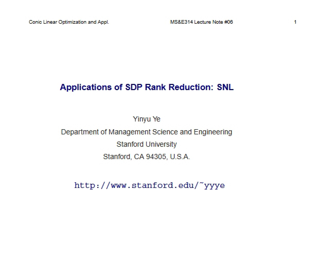 Applications of Semidefinite Programming Rank Reduction