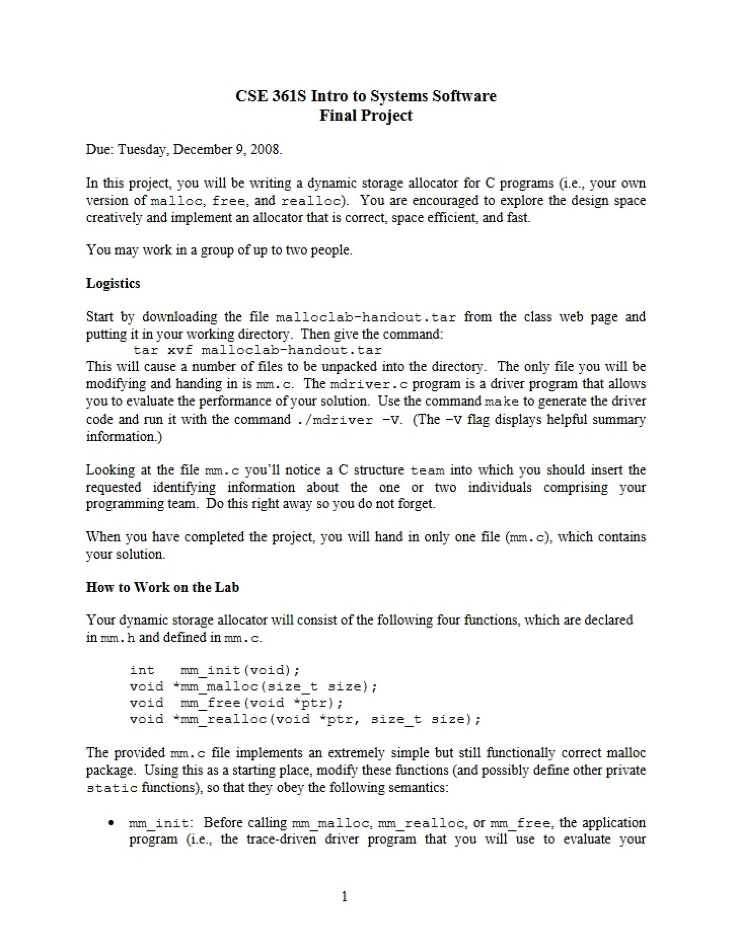 Final Project CSE 361S