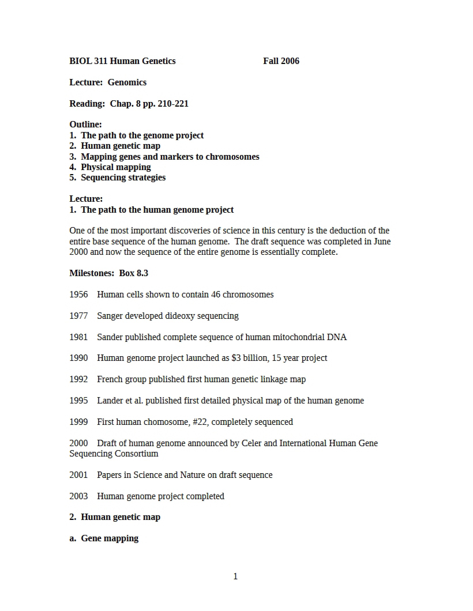 Genomics Study Material