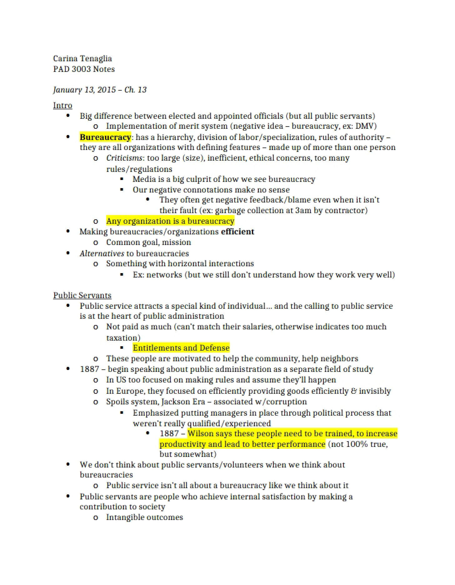 Course Notes