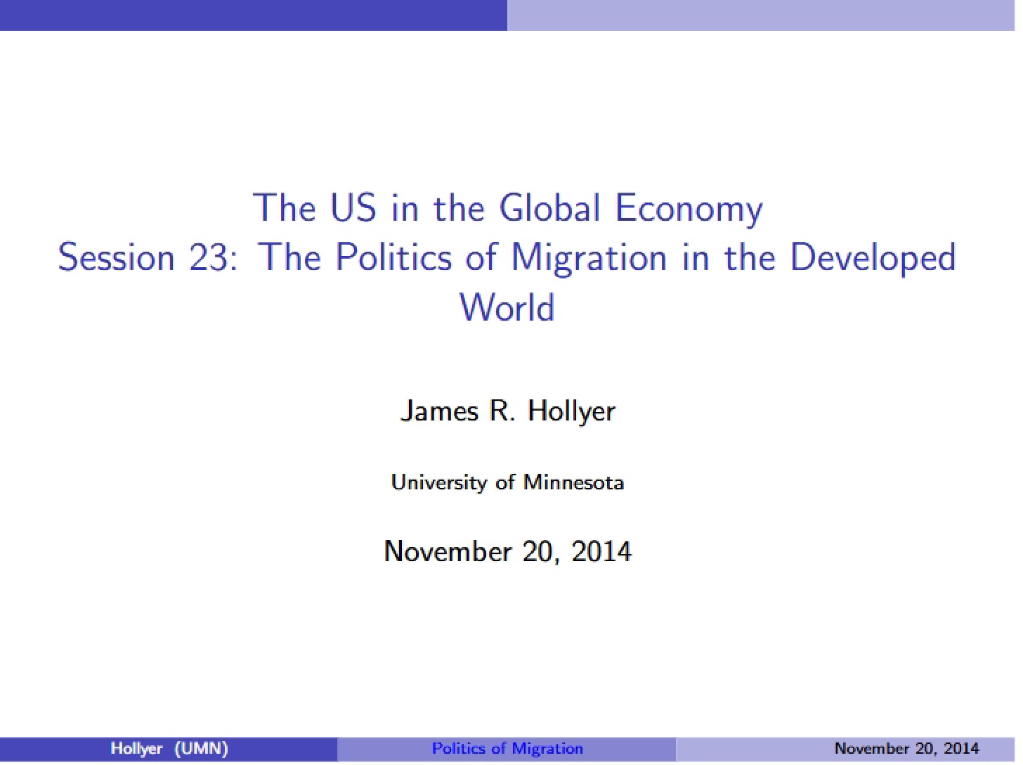 Political Migration Issues (23)