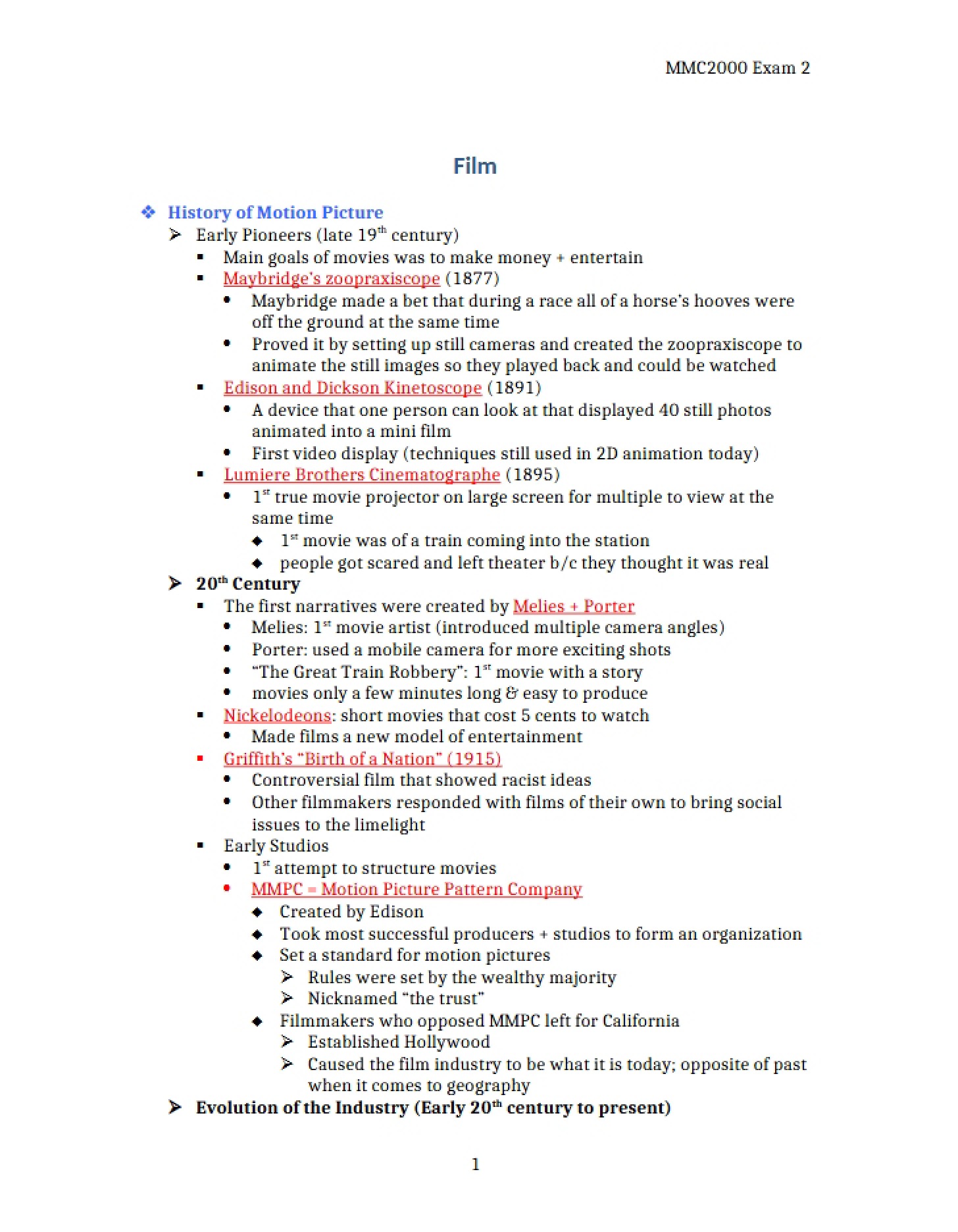 Film Studies