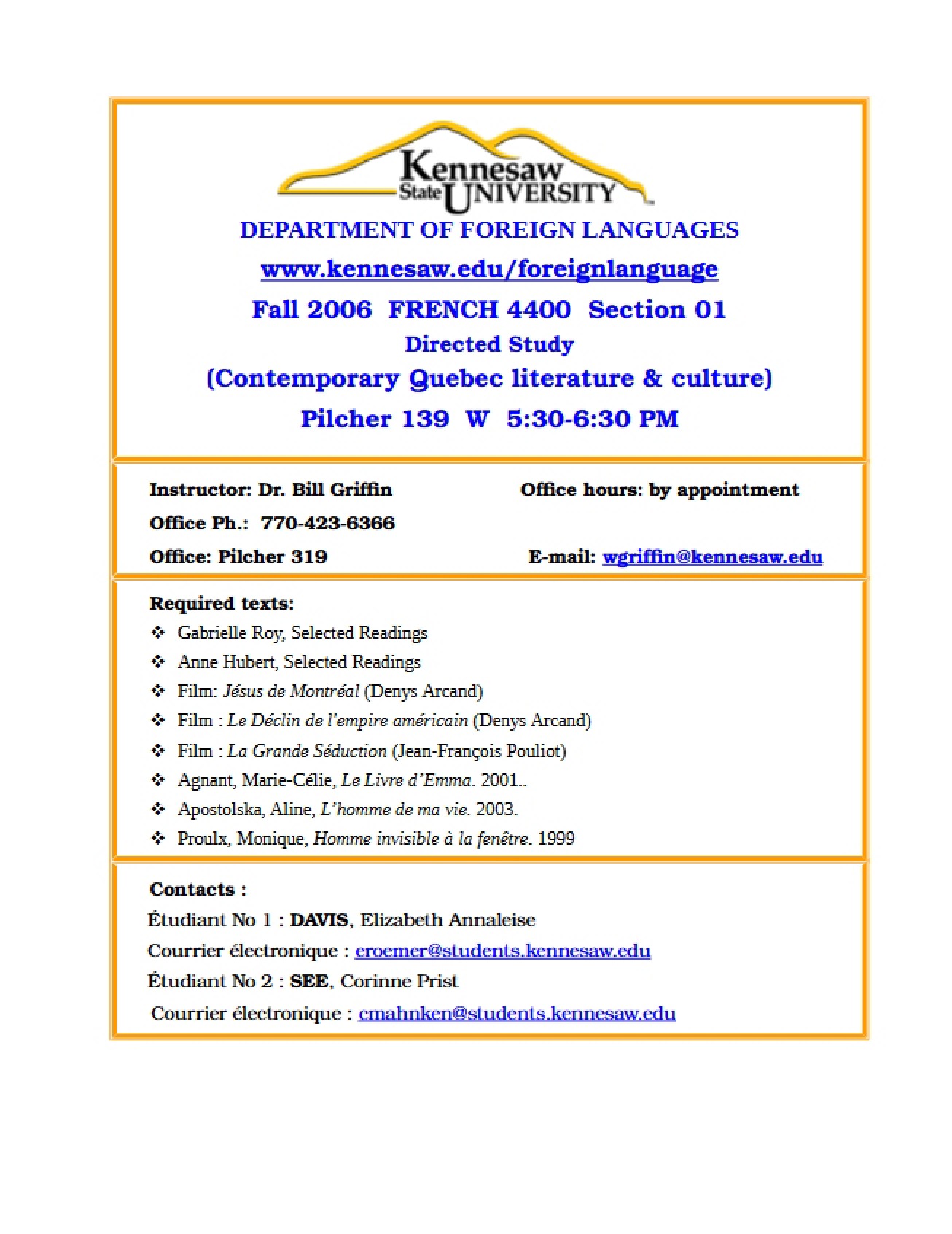 Course Outline on the Literary Works of Emile Zola - 6 Pages