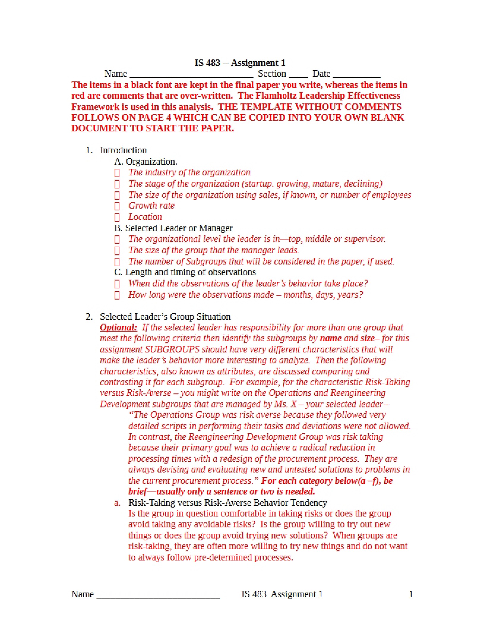 Template for Assignment 483