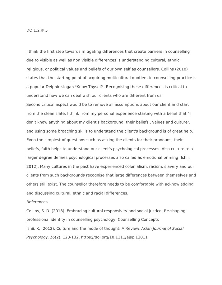 Understanding Cultural Differences in Counseling