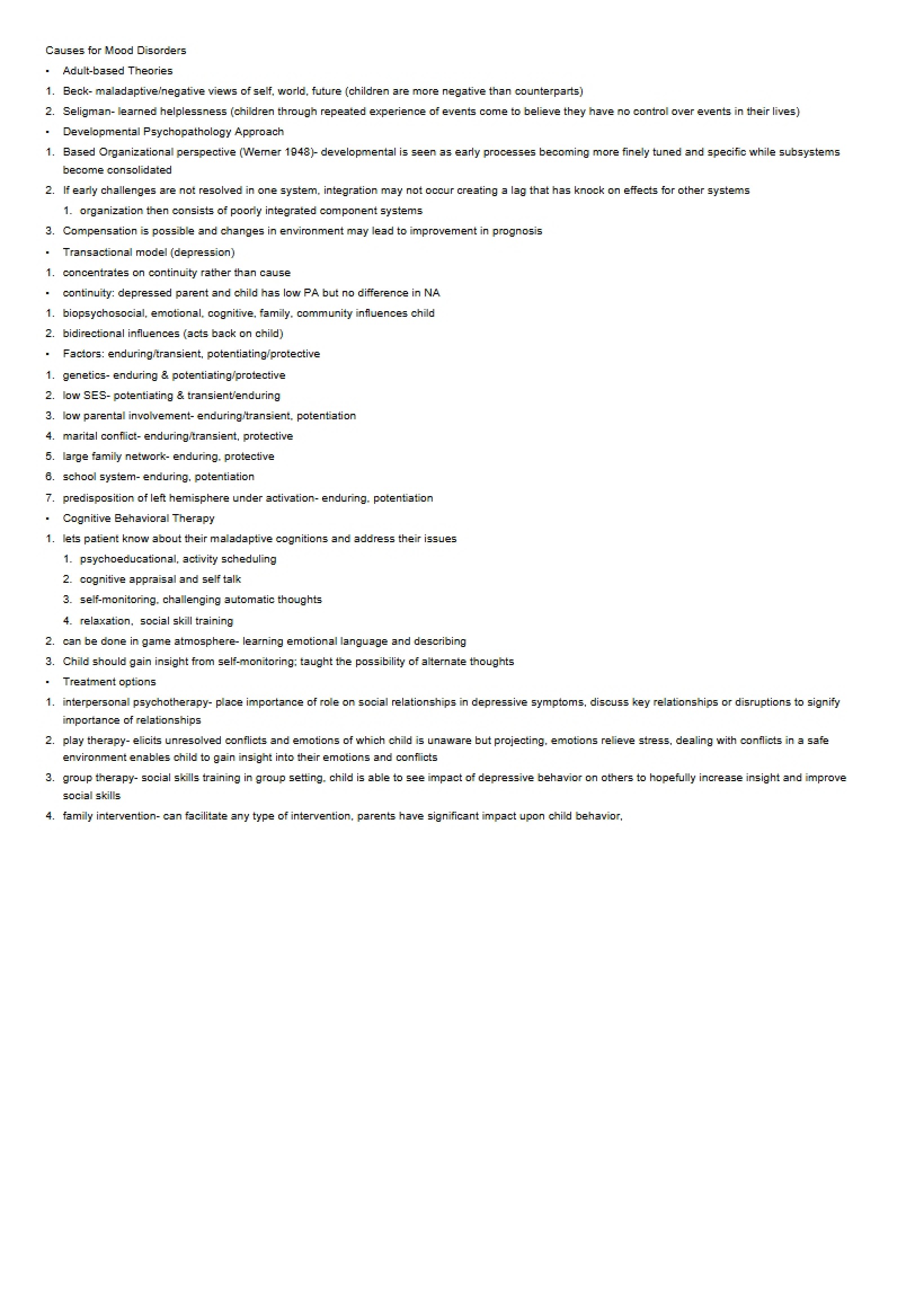 Mood Disorder Causes