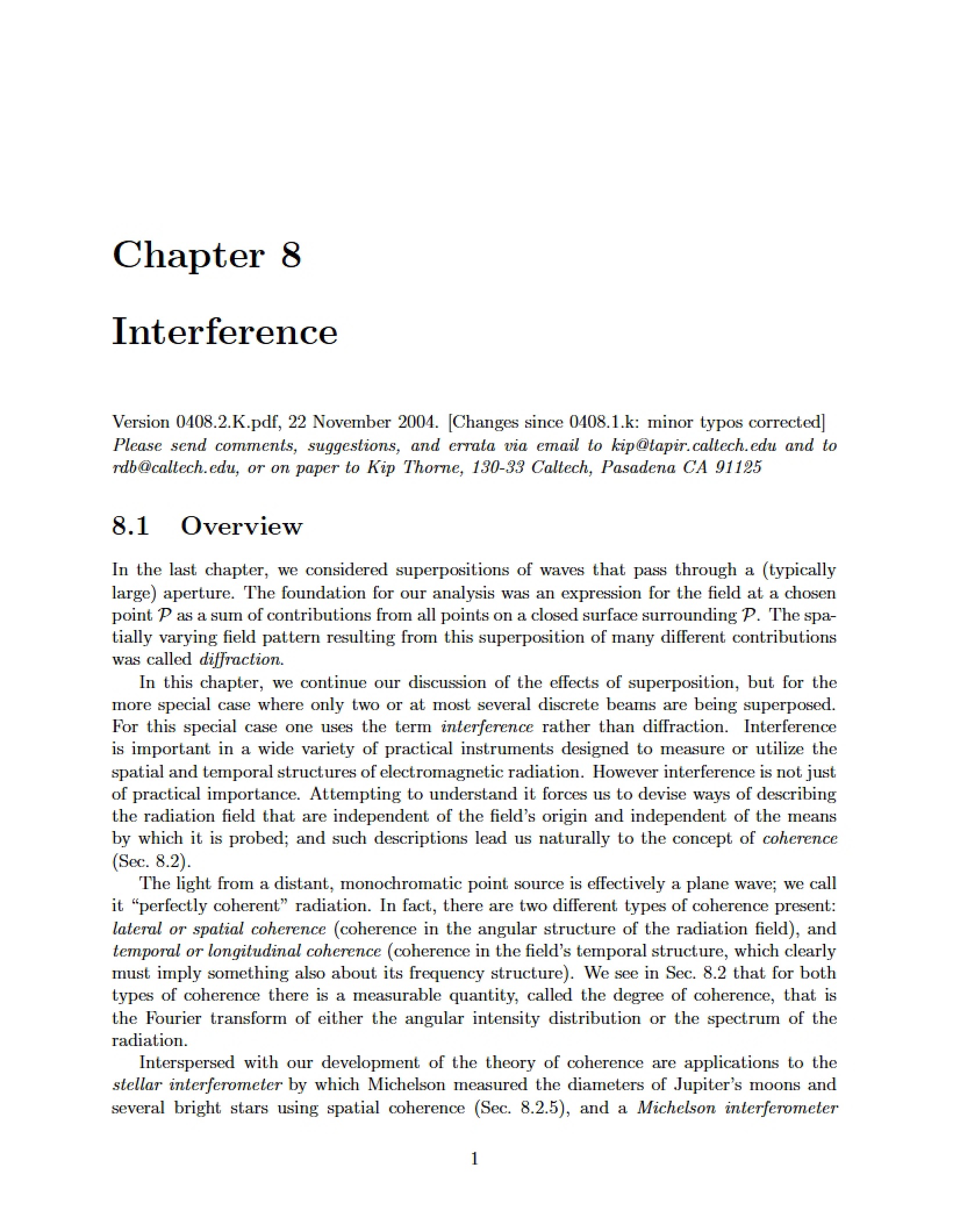 Interference Patterns