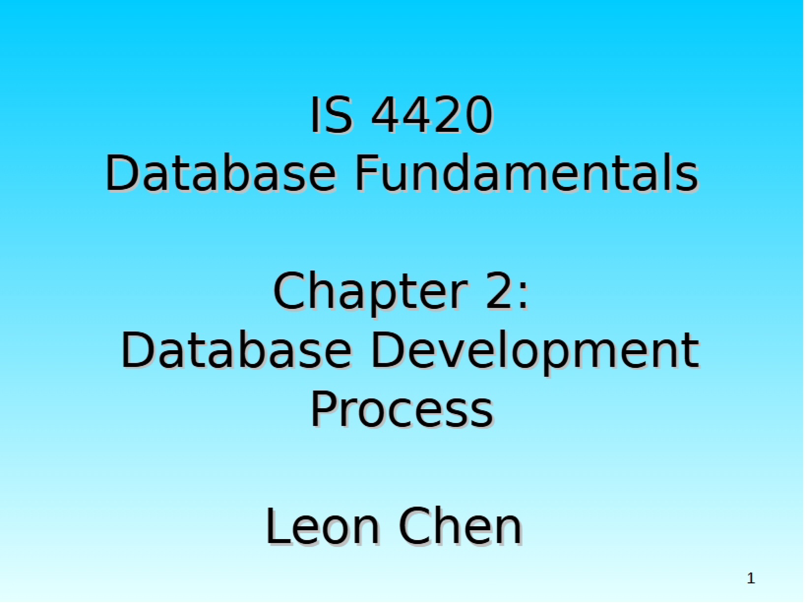 Process of Developing Databases