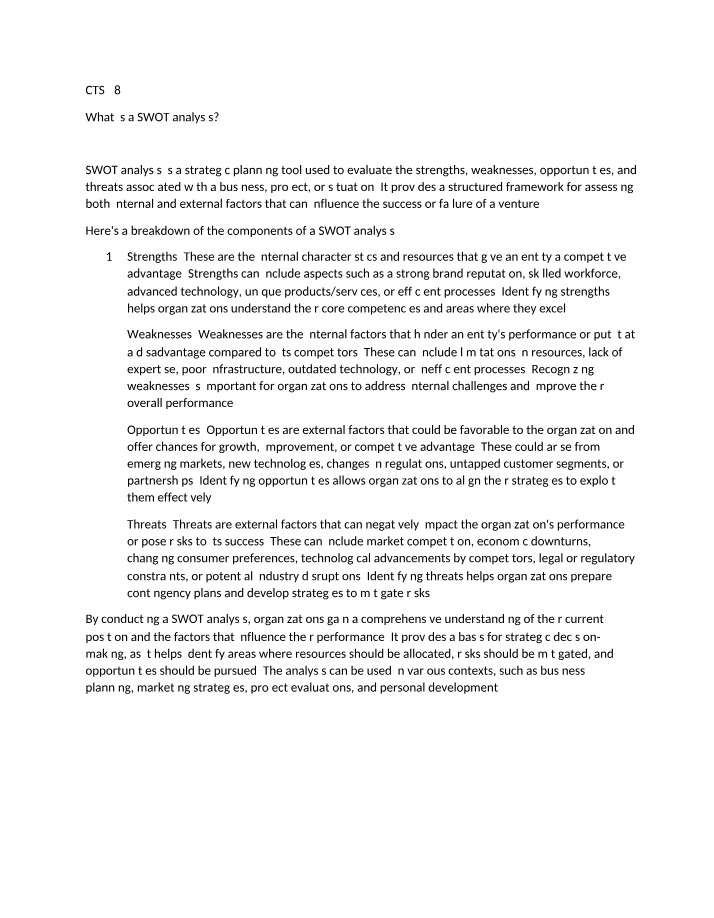 What is SWOT Analysis