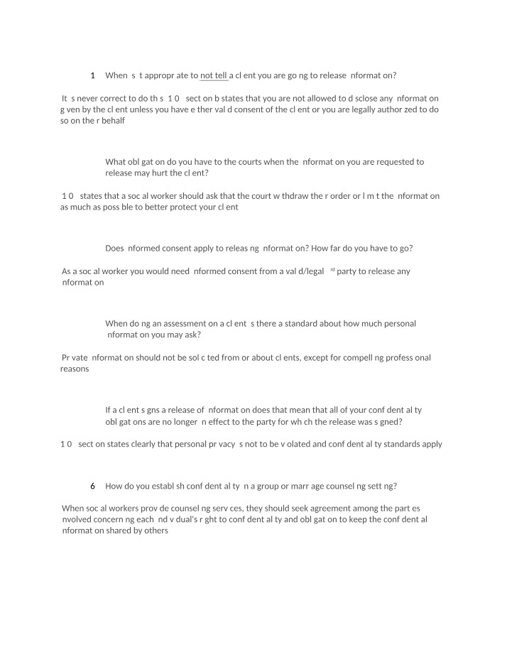 Releasing Client Information - A Social Worker's Guide