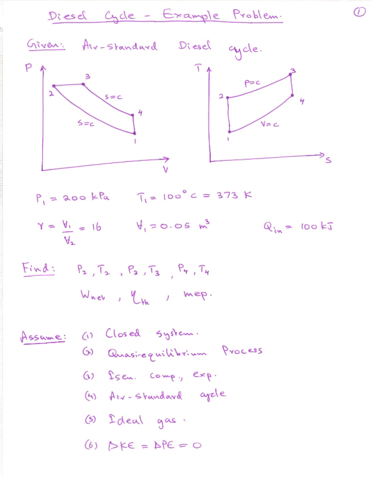 Example Problem One for Lecture 26