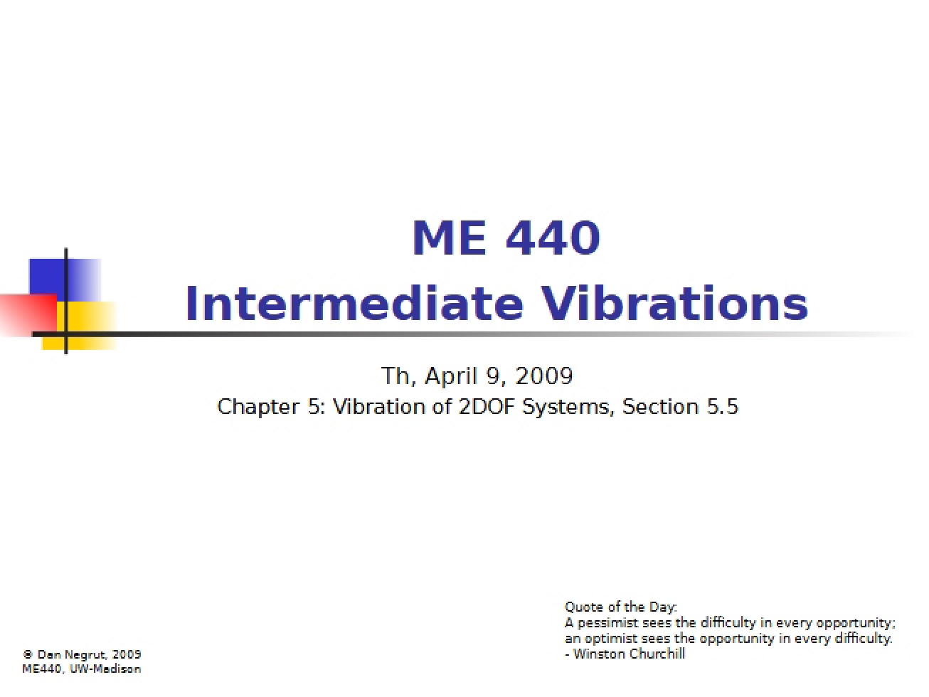 Vibrations (Intermediate Level)