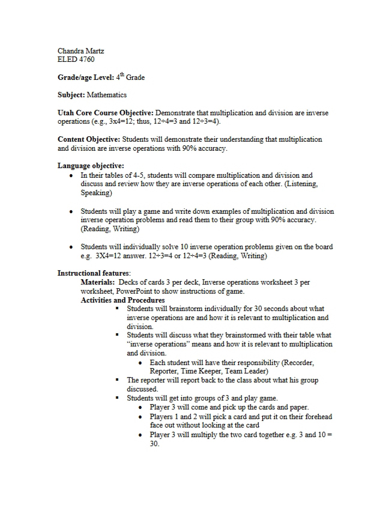 Strategies for ESOL Instruction