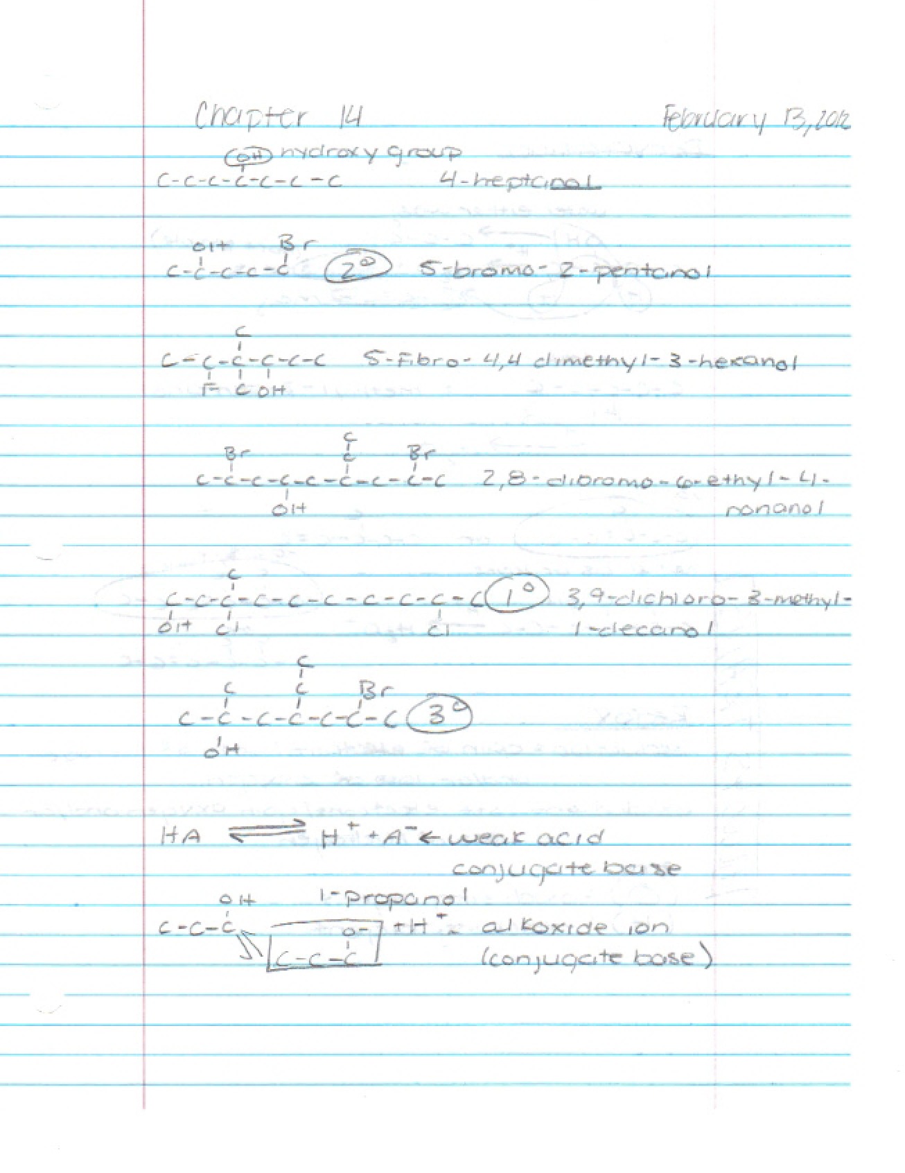 Lecture Notes Organic Chemistry