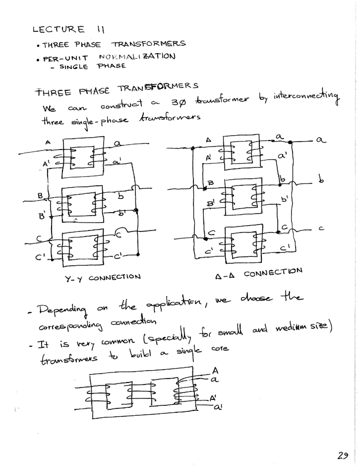 Transformers for Three Phases