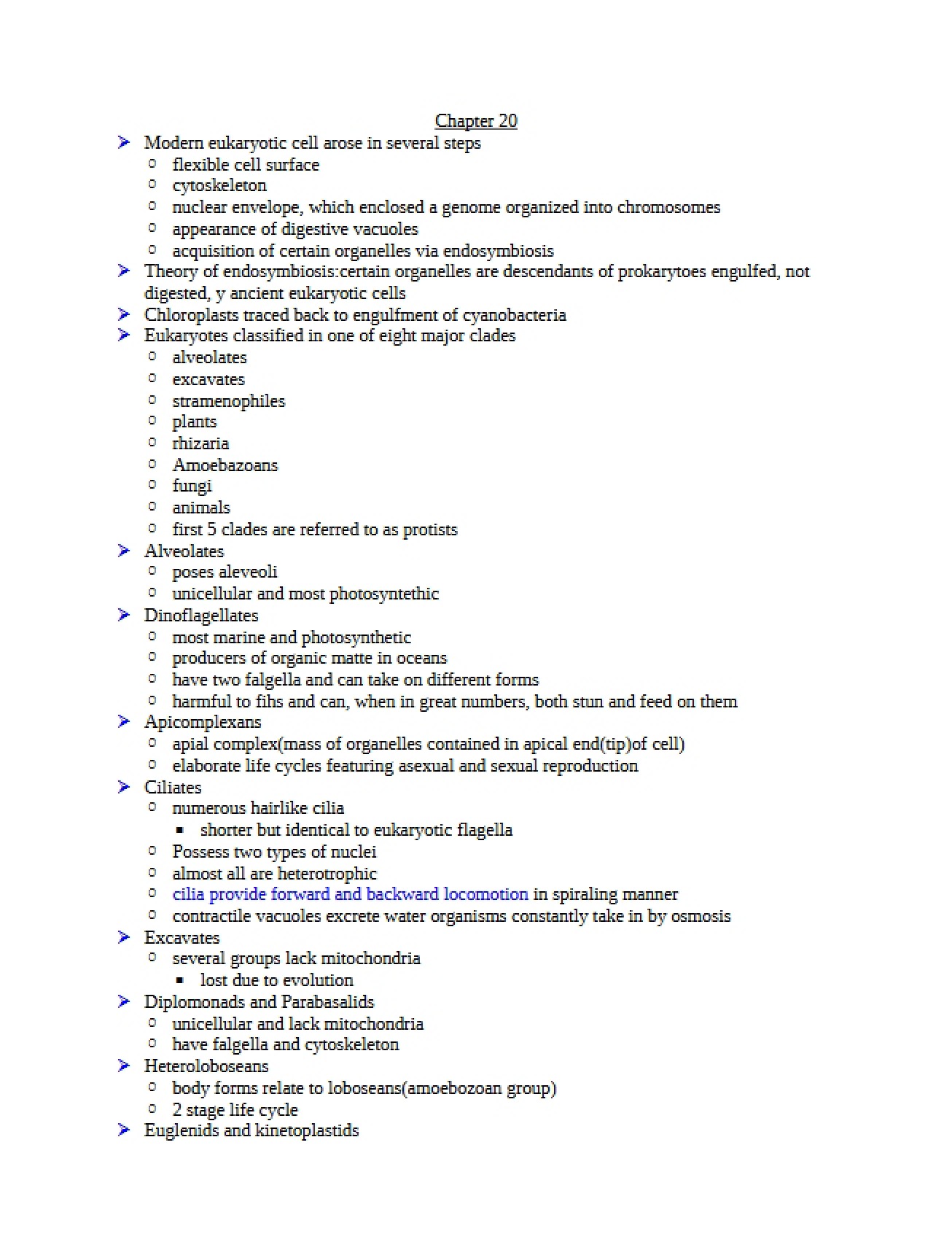 Modern Biology II Chapter 20