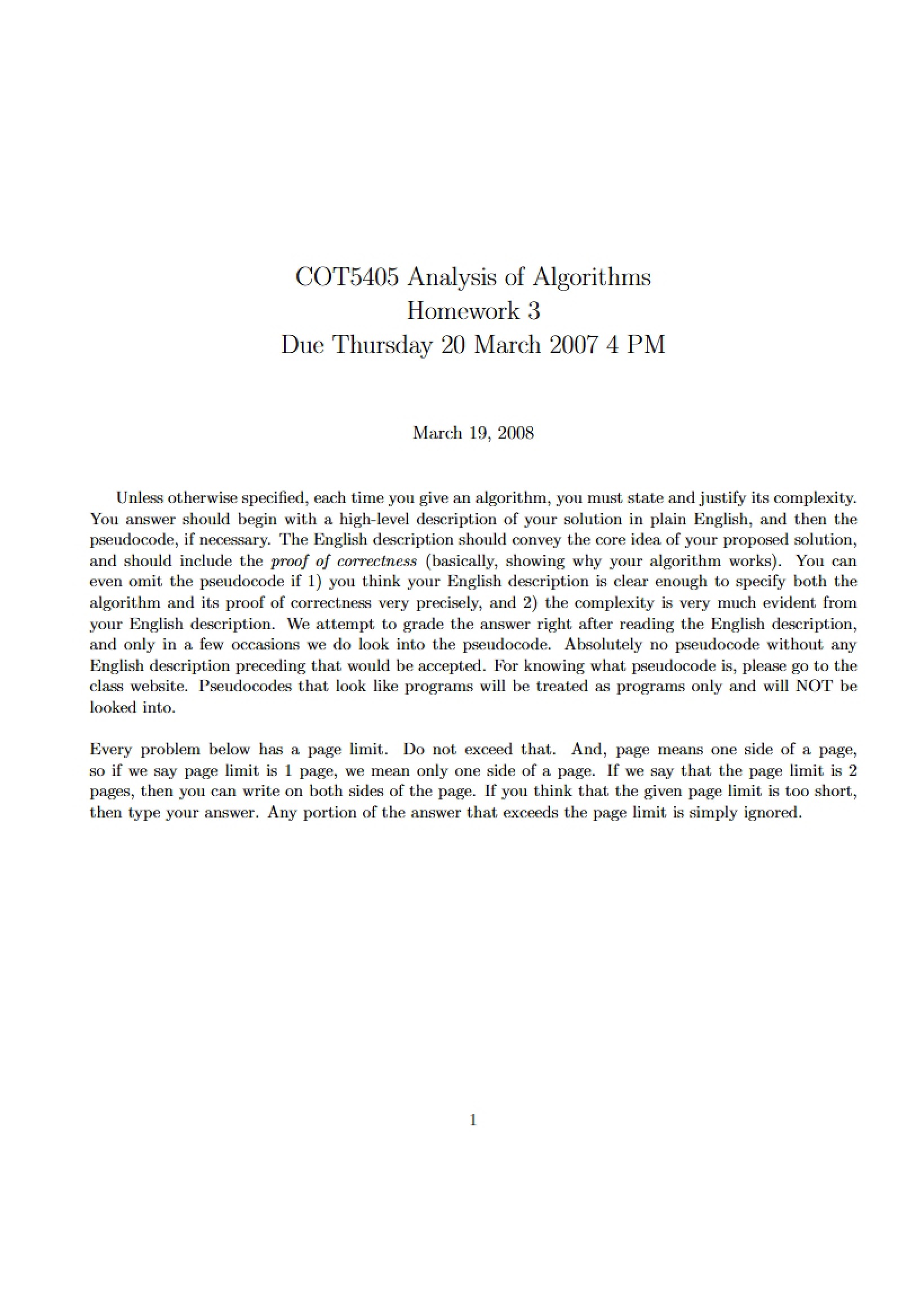 Assignment Number Three