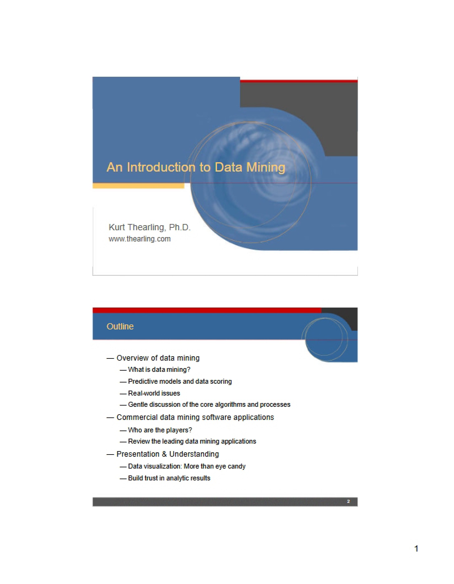 Data Mining Introductory Concepts