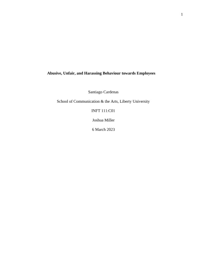 Essay on Business Concepts