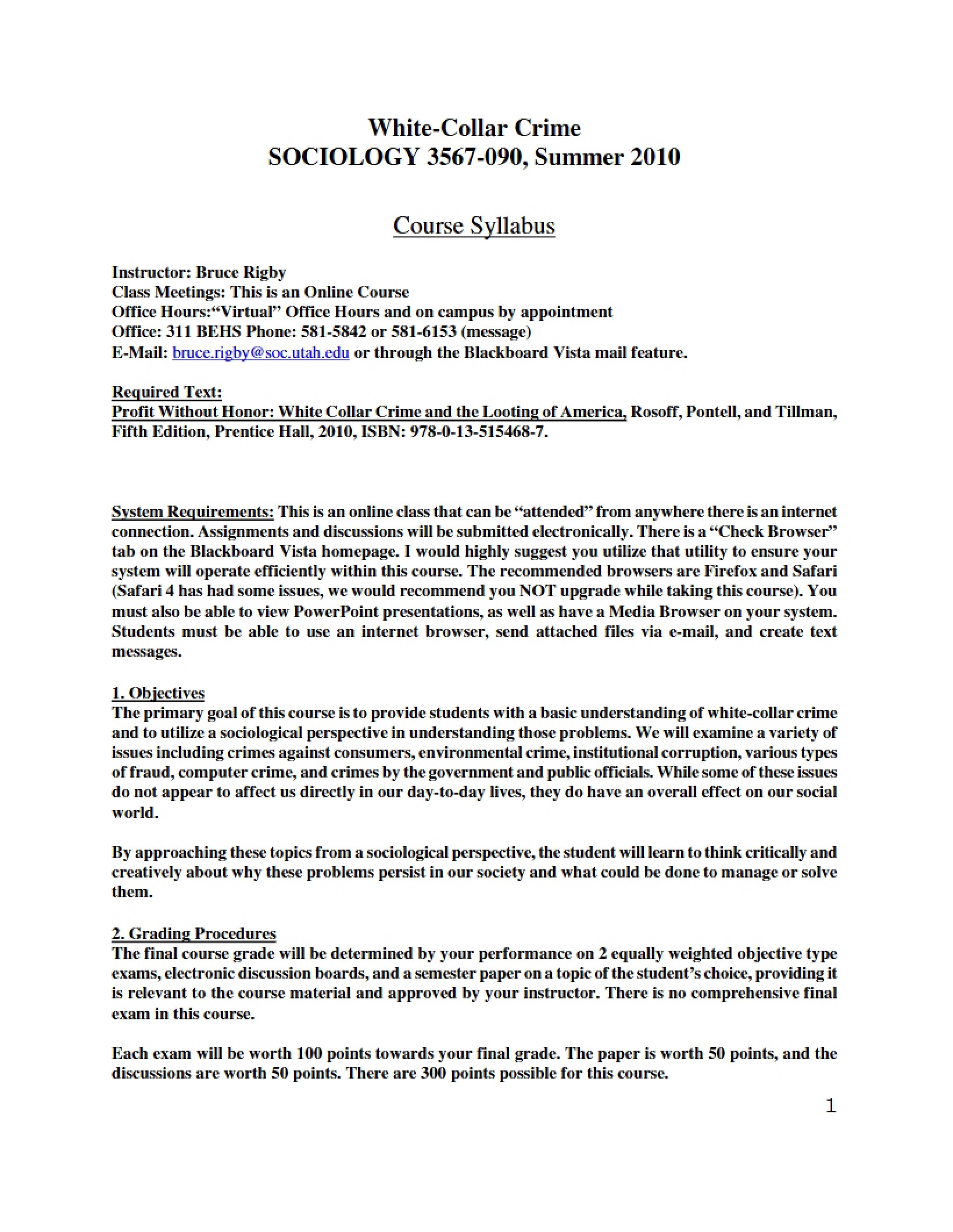 Syllabus Corporations and Corruption