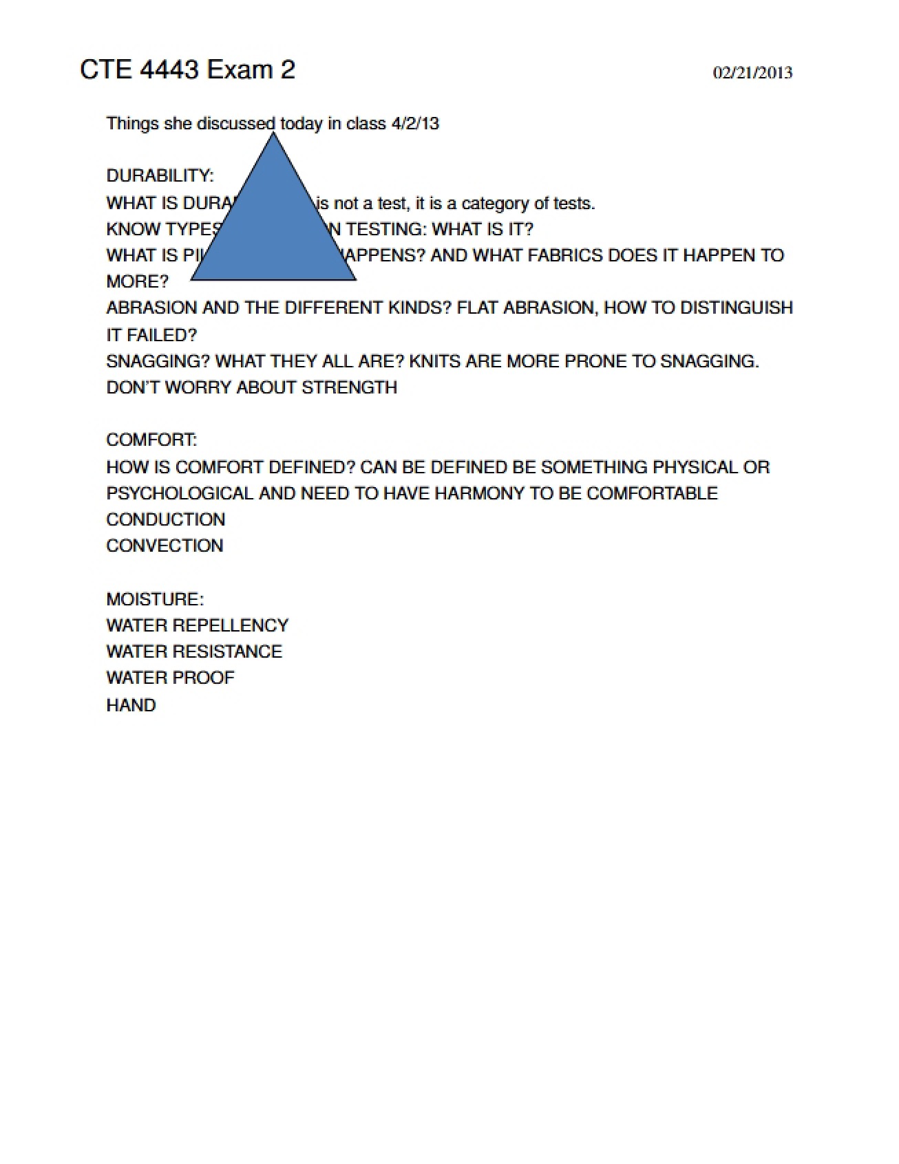 Second Examination for Quality Assurance
