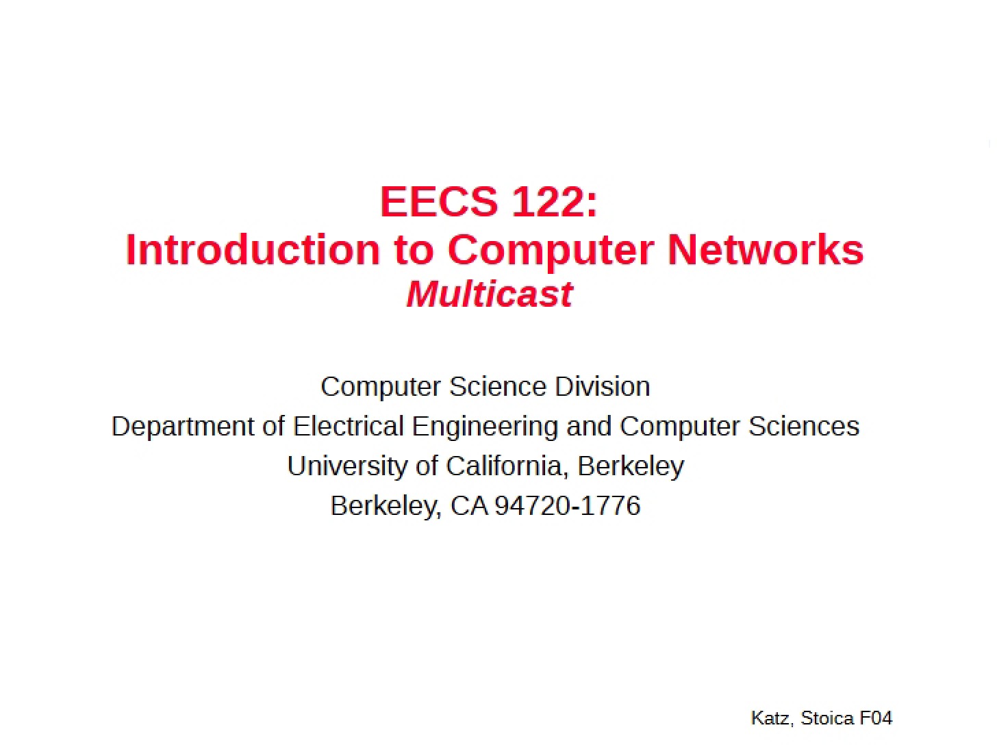 Computer Networks Introduction