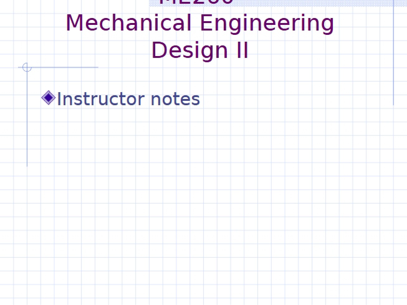 Lecture Notes ME 260L