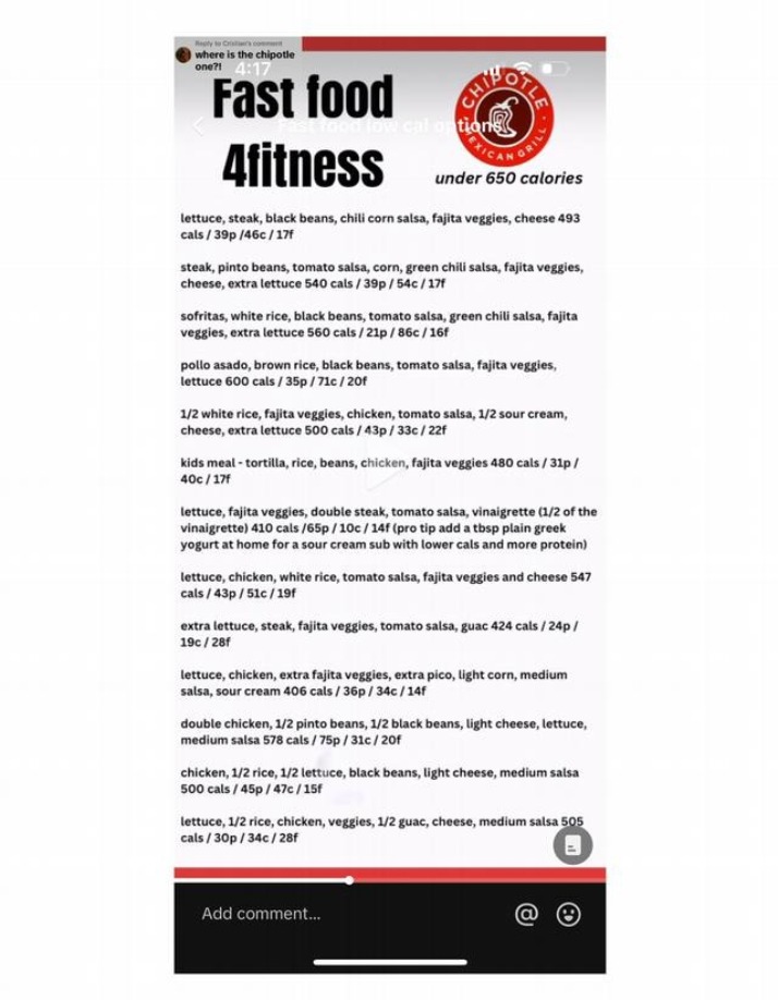 4fitness - Chipotle Fast Food