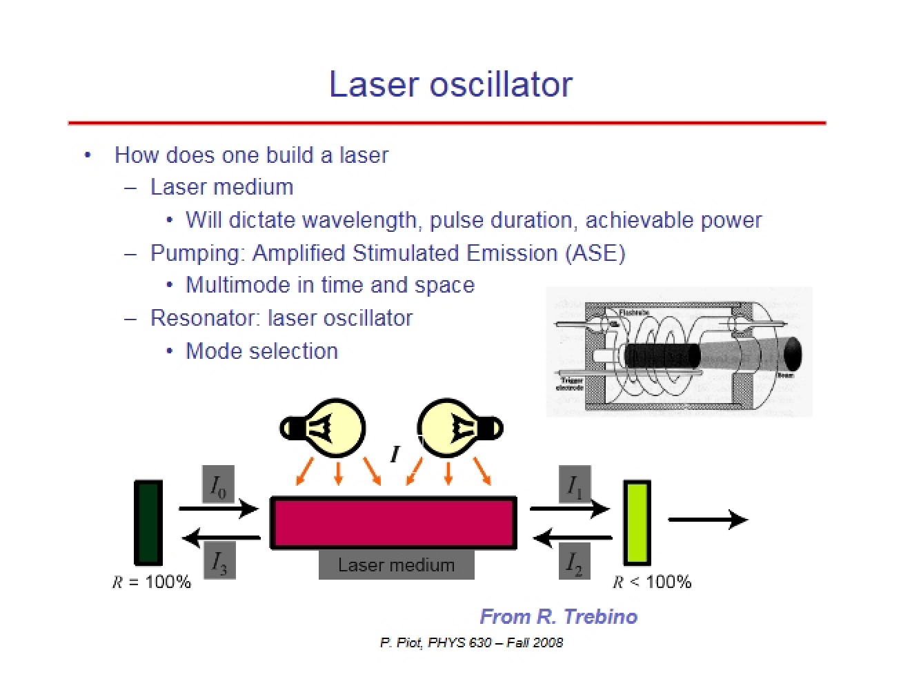 Oscillator Laser