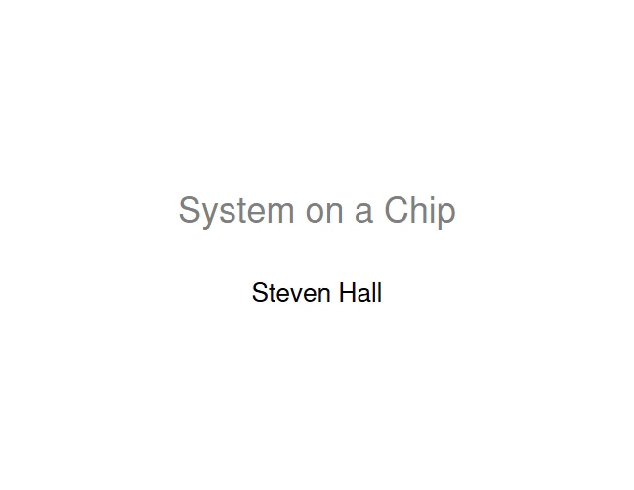Chip-Based System