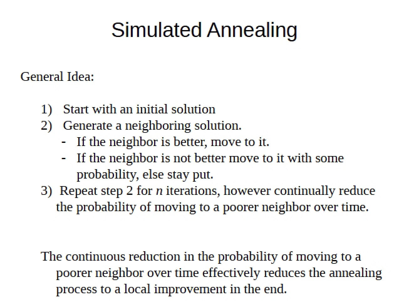Annealing Simulation