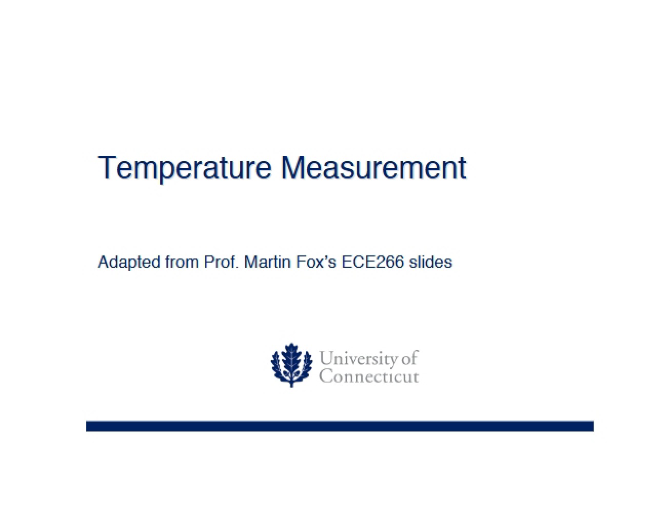 Temperature Measurement